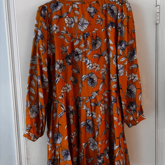 Yellow Blue Floral Roller Rabbit Dress - Picture 2 of 3